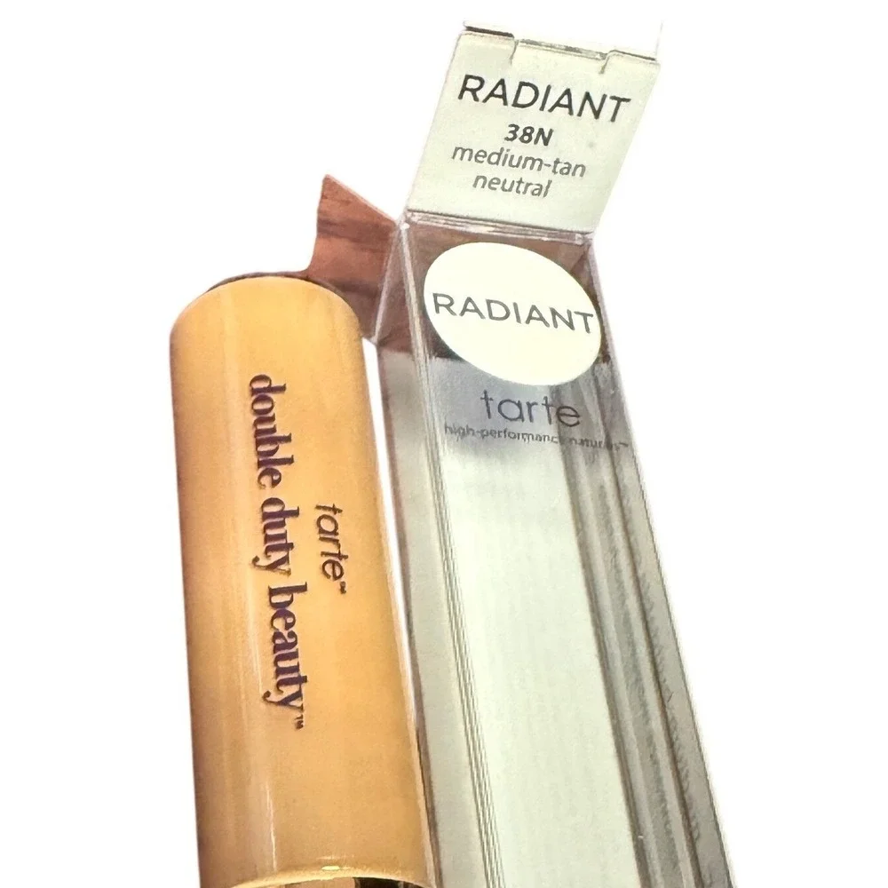 Tarte Radiant Double Duty Beauty Shape Tape Concealer 38N Med Tan Neutral NEW